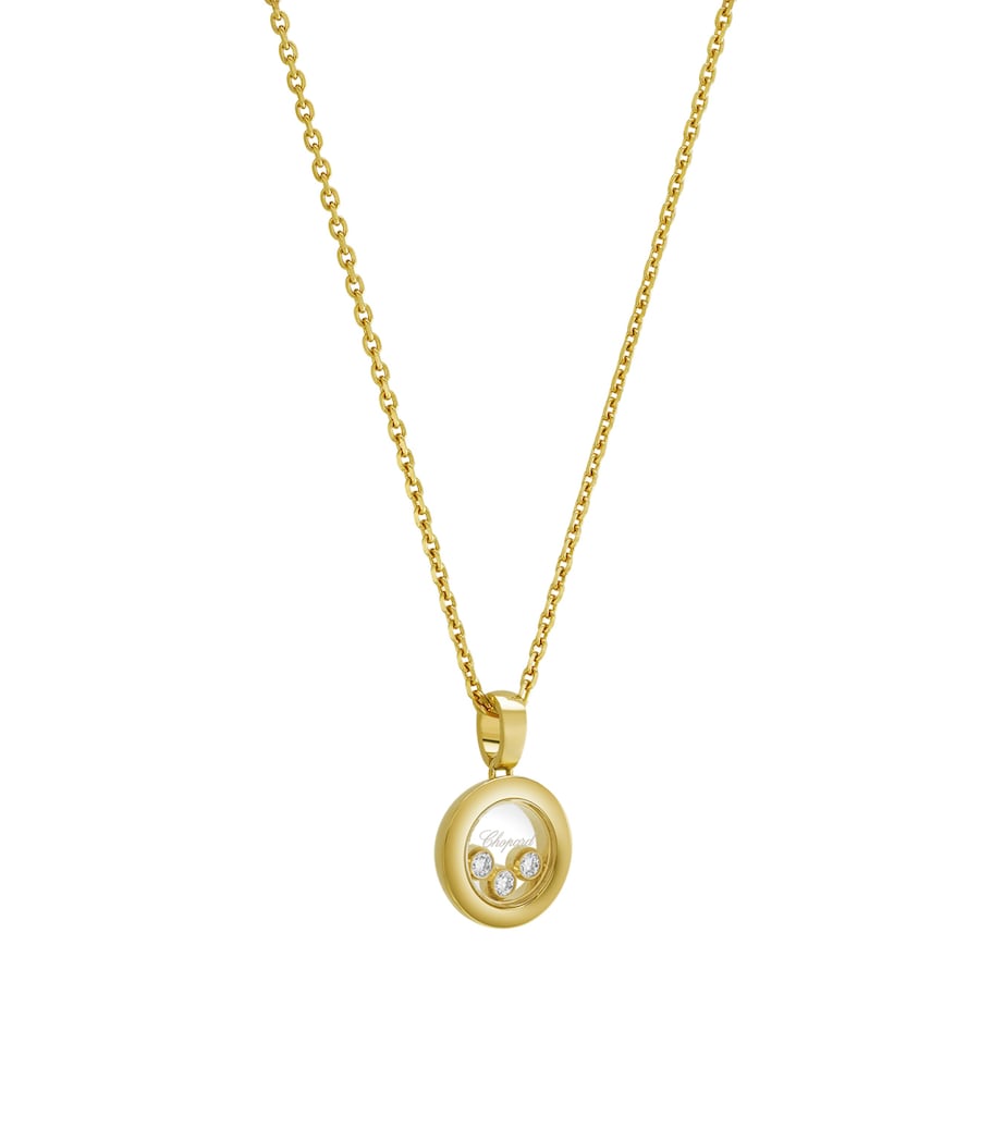 Chopard Happy Diamonds pendant necklace yellow gold diamond, UK version