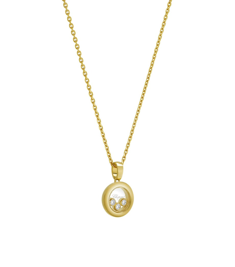 Chopard Happy Diamonds pendant necklace yellow gold diamond, UK version