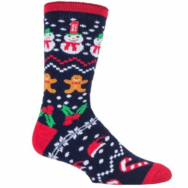 Heat Holders Lite Mens Thermal Christmas Socks 6-11 UK GOODS Superdrug Festive Fun  