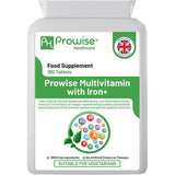 Prowise Multivitamin & Iron 180 Tablets 6 Months Dose GOODS Superdrug   