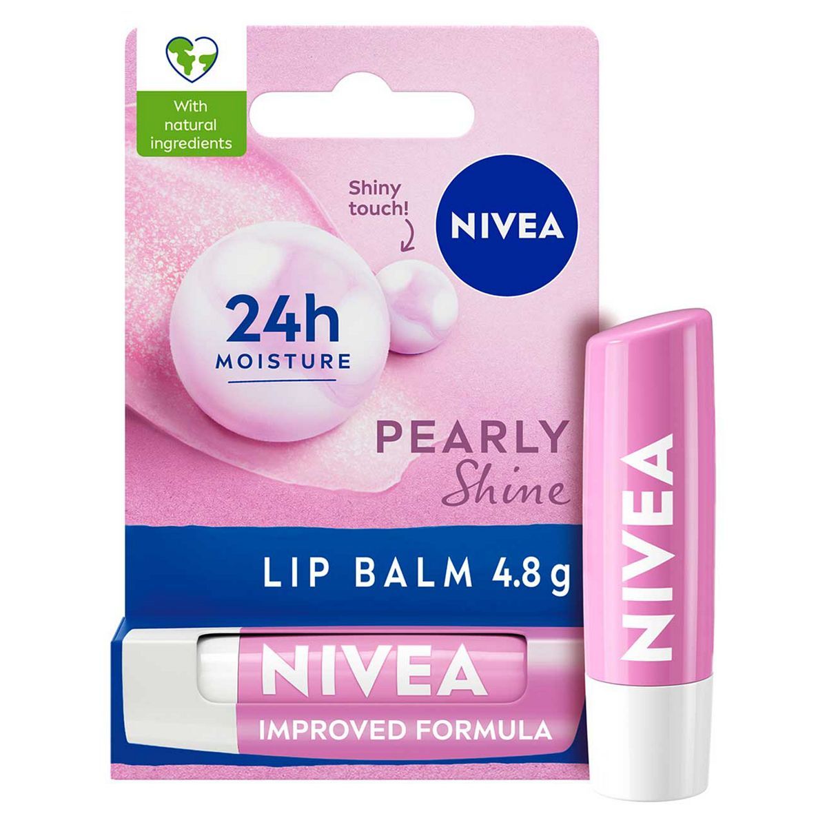 NIVEA Pearly Shine Lip Balm, 4.8g Lip Balm Boots   