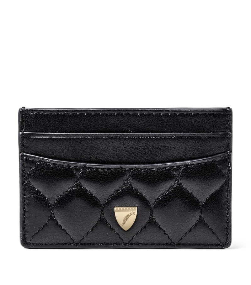 Aspinal of London slim card holder Italian calf leather, UK version
