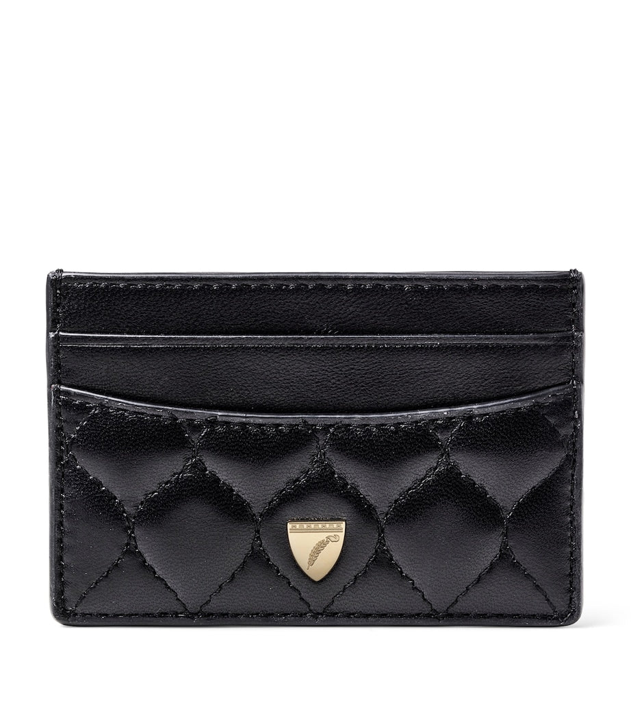 Aspinal of London slim card holder Italian calf leather, UK version