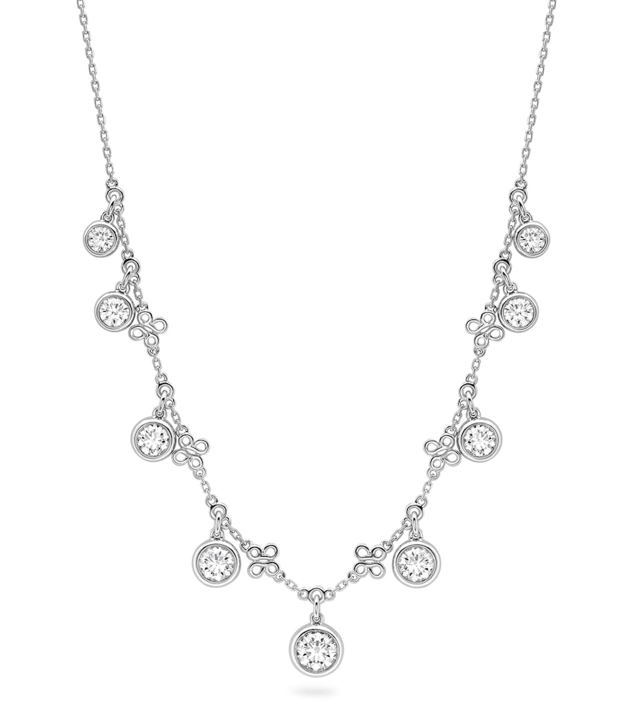 Boodles Medium Platinum Diamond Beach Necklace British product