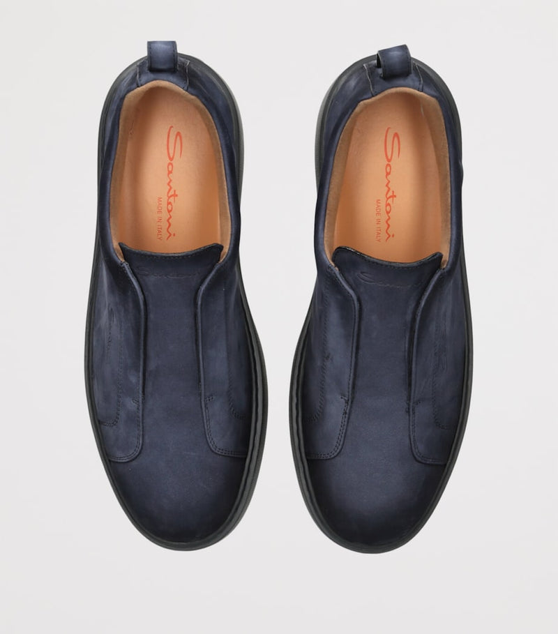 Santoni suede Victory sneakers (British brand)