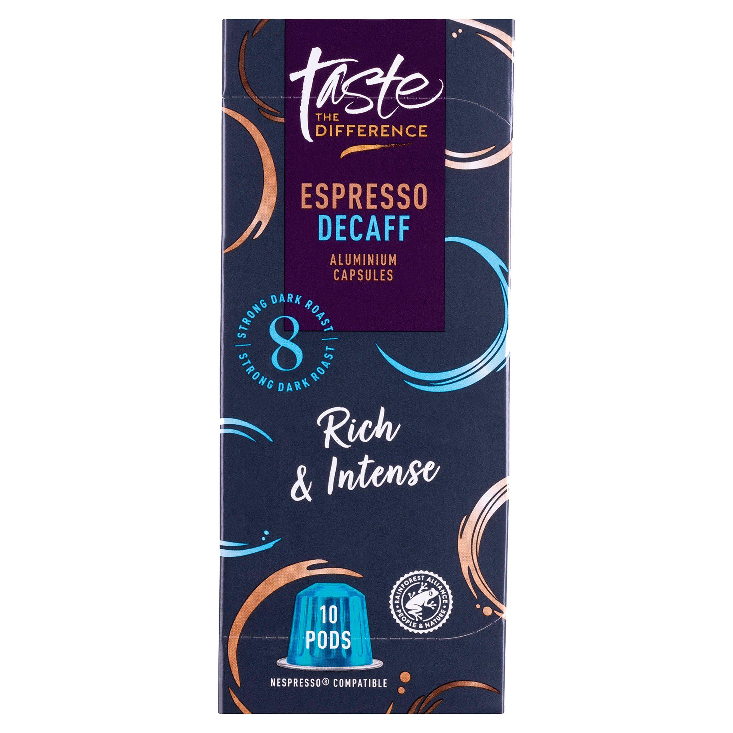 Sainsbury's Espresso Decaff Pods, Taste the Difference x10 52g GOODS Sainsburys   