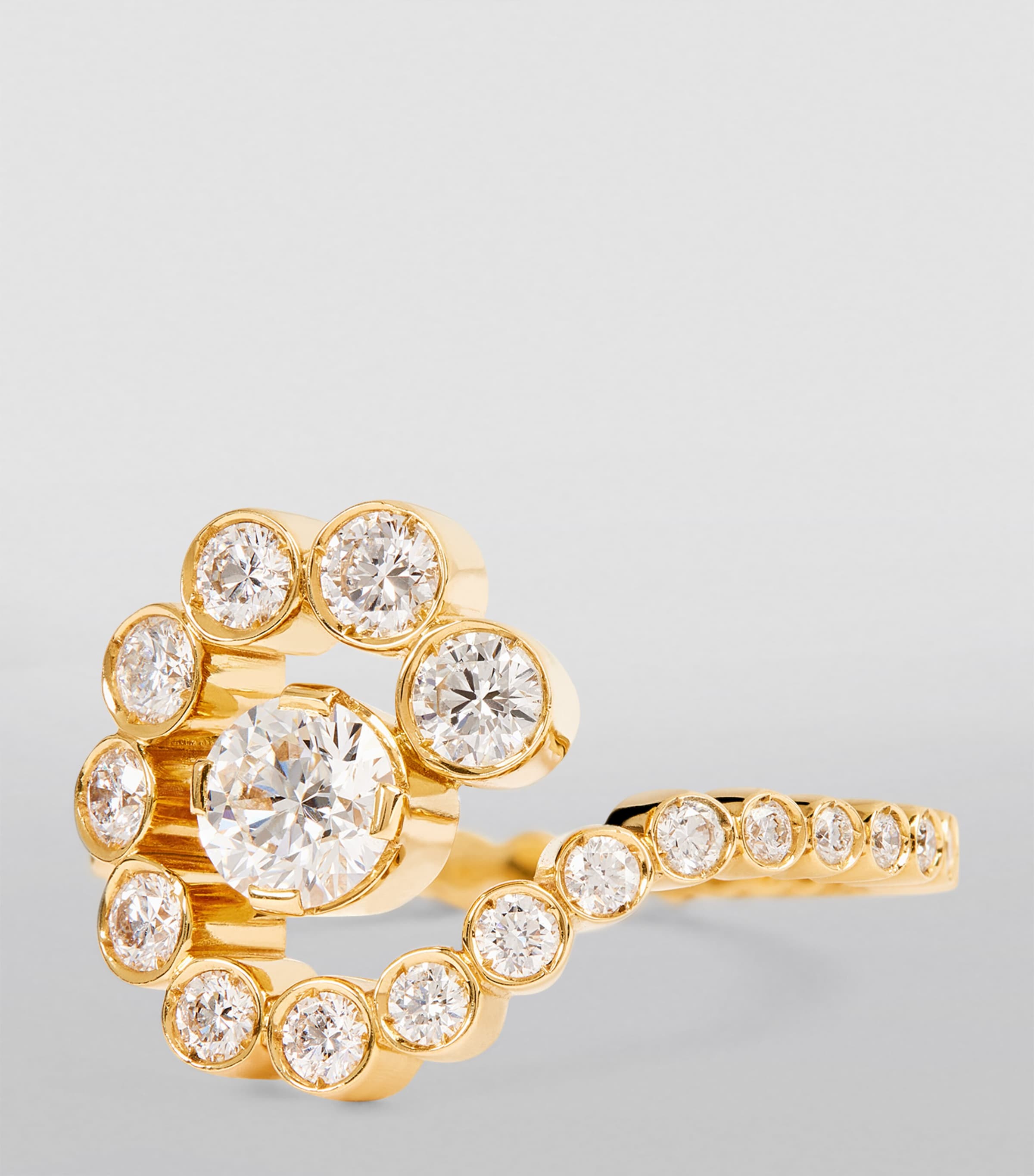 Sophie Bille Brahe Escargot ring 18k yellow gold diamonds - British product