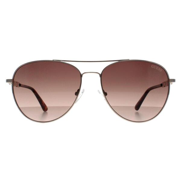 Guess silver gradient aviator sunglasses, imported from the UK
