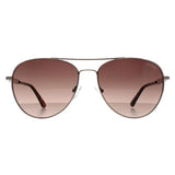 Guess silver gradient aviator sunglasses, imported from the UK
