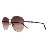 Guess silver gradient aviator sunglasses, imported from the UK