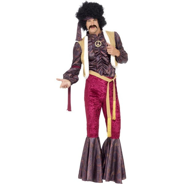 Smiffys 70s psychedelic rocker costume outfit - British product