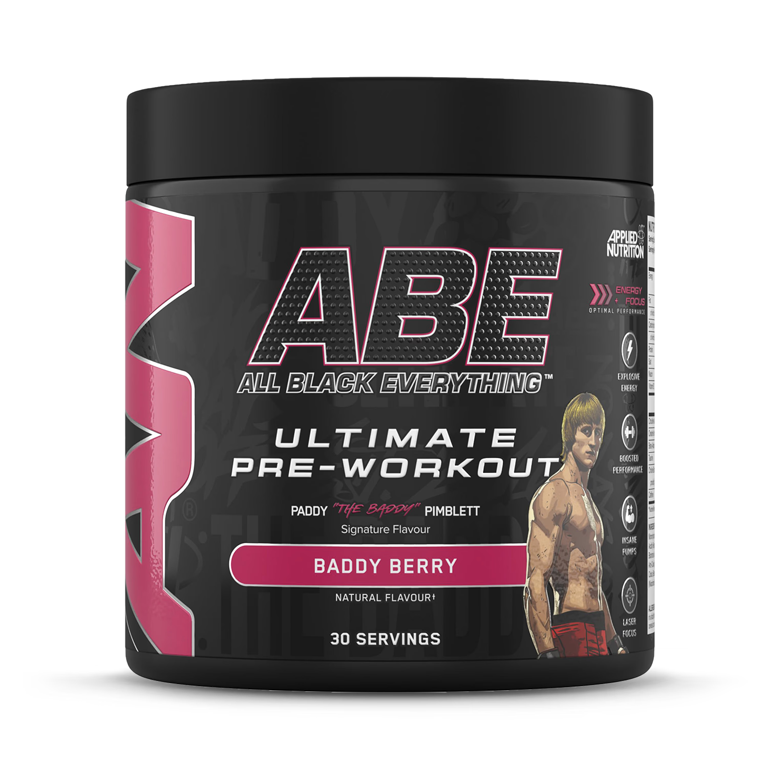 Applied Nutrition ABE Pre-Workout Baddy Berry 375g, imported from the UK