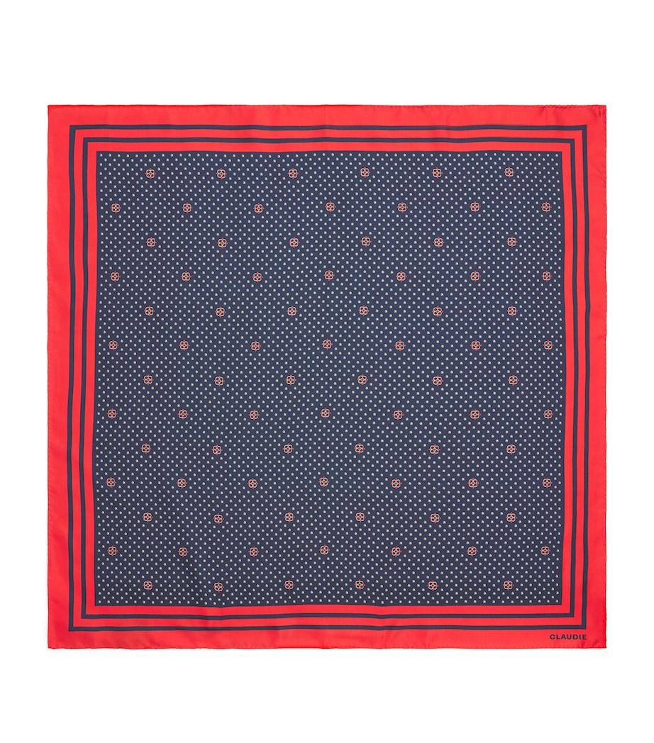 Claudie Pierlot silk scarf polka-dot 90x90cm, UK version