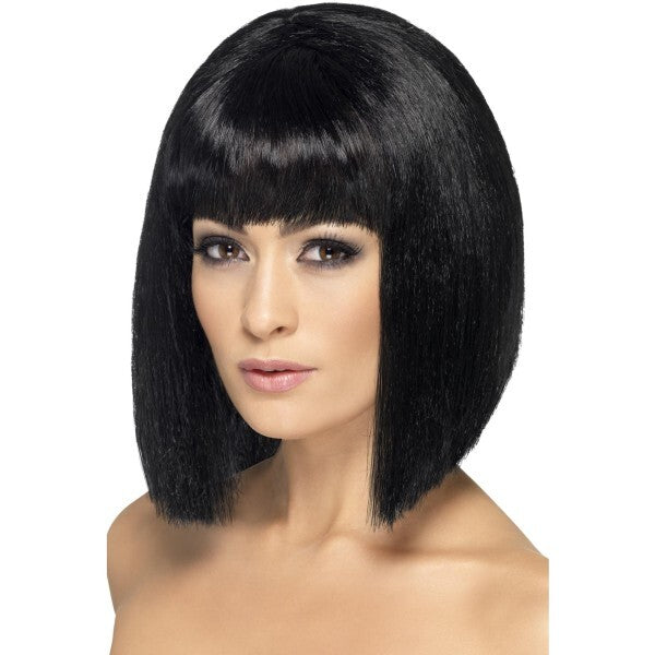 Smiffys coquette wig short with fringe (British brand)