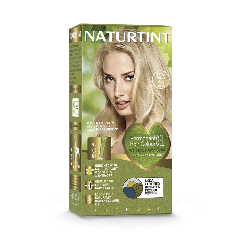 Naturtint permanent hair colour 10N Light Dawn Blonde, imported from the UK