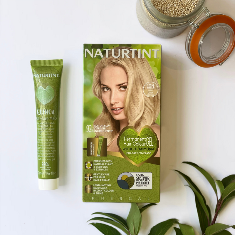 Naturtint permanent hair colour 10N Light Dawn Blonde, imported from the UK