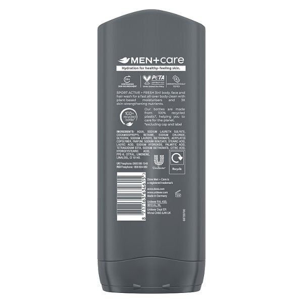 Dove Men + Care Sport Active & Fresh Bodywash 400ml GOODS Superdrug   