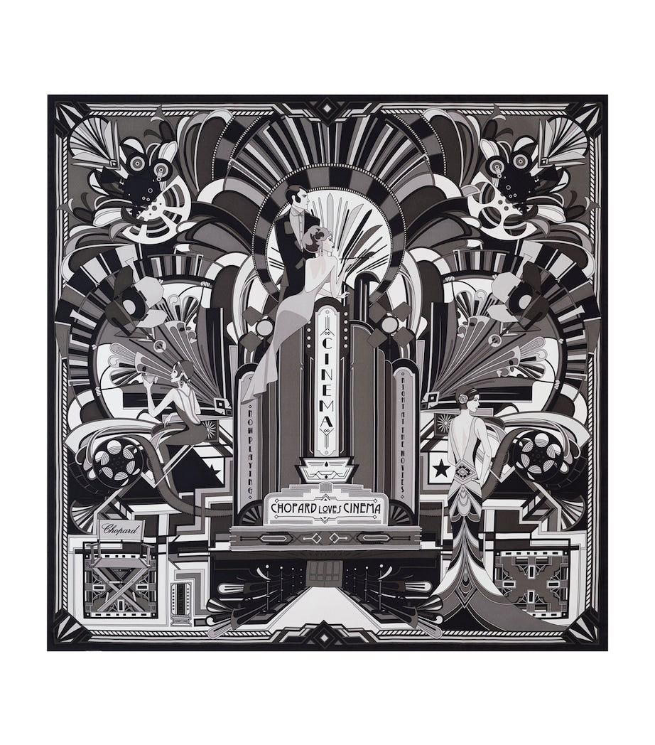Chopard silk scarf Loves Cinema 90x90cm, UK version