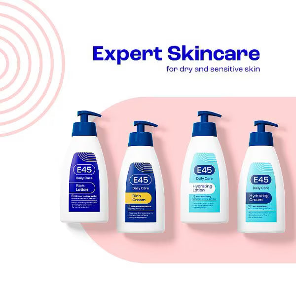 E45 Rich 24h Lotion with pump 400ml - British product