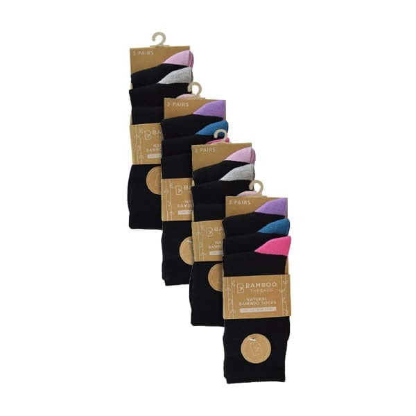 12 Pairs Ladies Low Cut Bamboo Trainer Socks 4-8