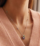 Boodles Raindance Rainbow Pendant white gold gemstone, UK version