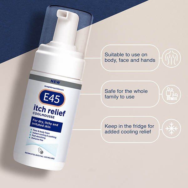 E45 Itch Relief Mousse GOODS Superdrug   