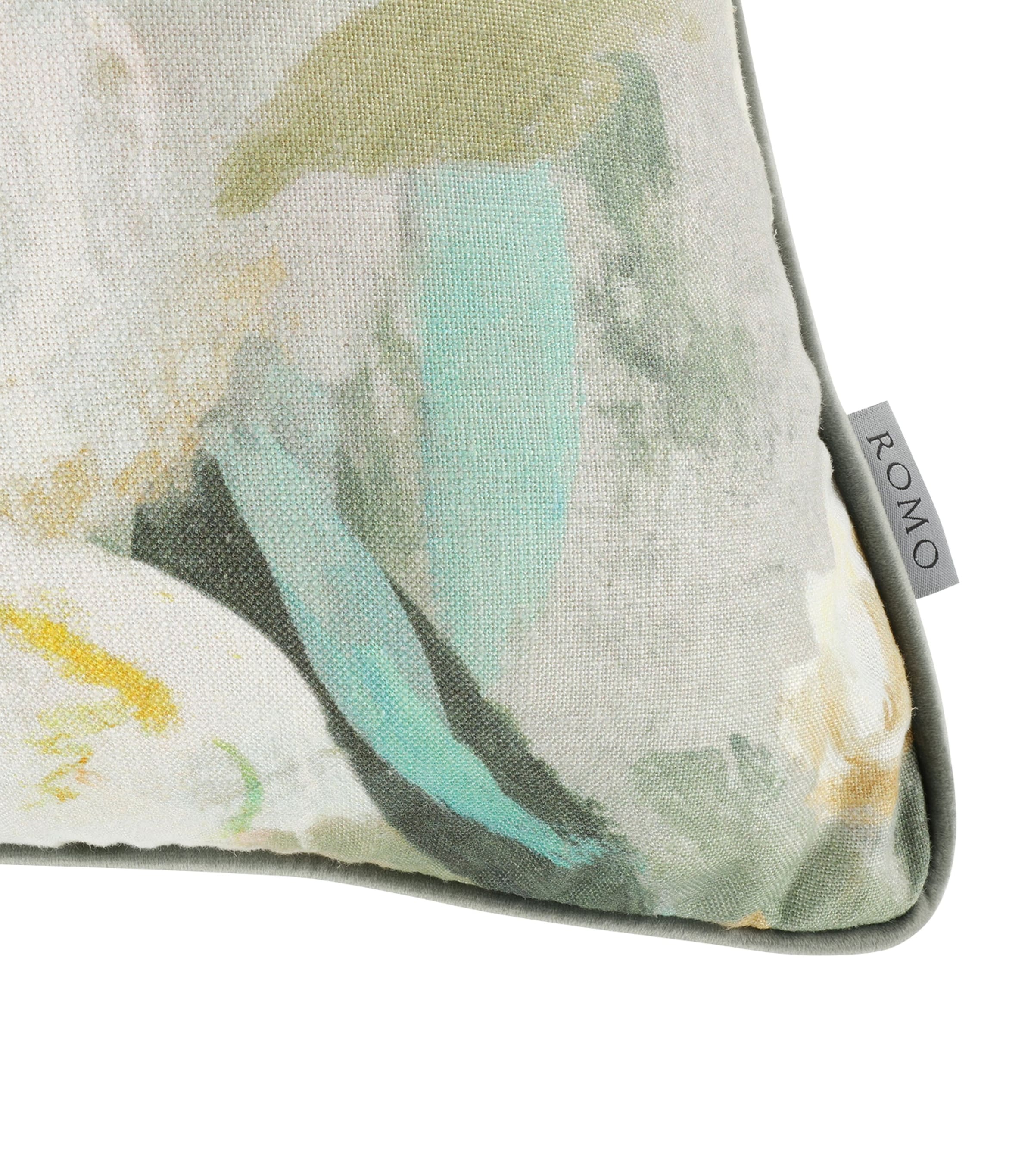 Romo Ottavia Green Cushion 55cm x 55cm, imported from the UK