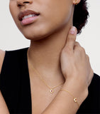 Monica Vinader gold vermeil ruby July birthstone necklace - British product