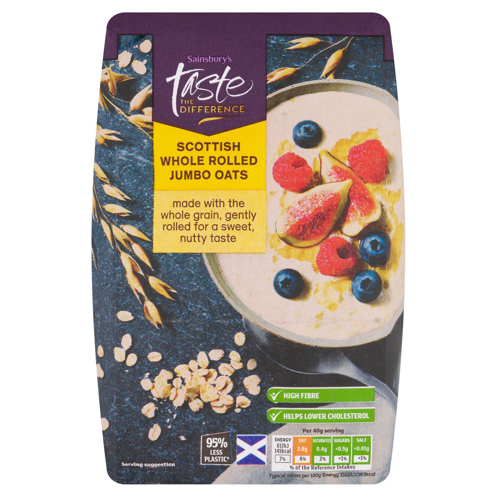 Sainsbury's Whole Rolled Porridge Oats, Taste the Difference 750g