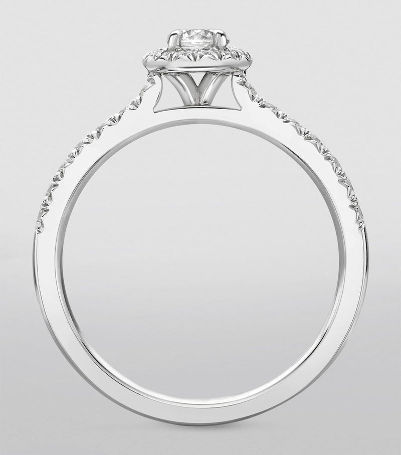 Boodles vintage engagement ring platinum diamonds, UK version