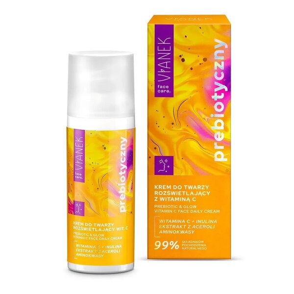 Vianek Prebiotic and Glow Vitamin C Face Cream 50ml - British product