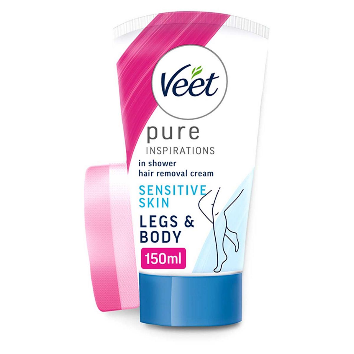 Veet In Shower Hair Removal Cream Legs Body Sensitive - 150ml GOODS Boots   