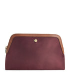 Harrods recycled nylon wash bag with leather trims, UK version