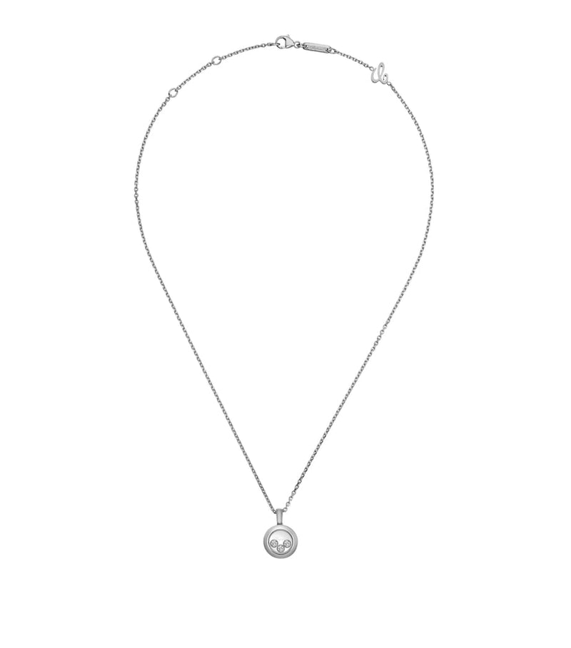 Chopard white gold Happy Diamonds pendant necklace (British brand)