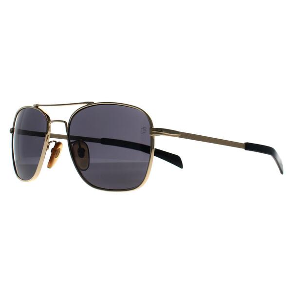 David Beckham DB 7019/S gold mirrored sunglasses (British brand)