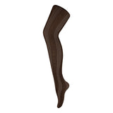 Sock Snob Ladies 80 Denier Opaque Patterned Tights 8-14 UK GOODS Superdrug Stripe Brown  