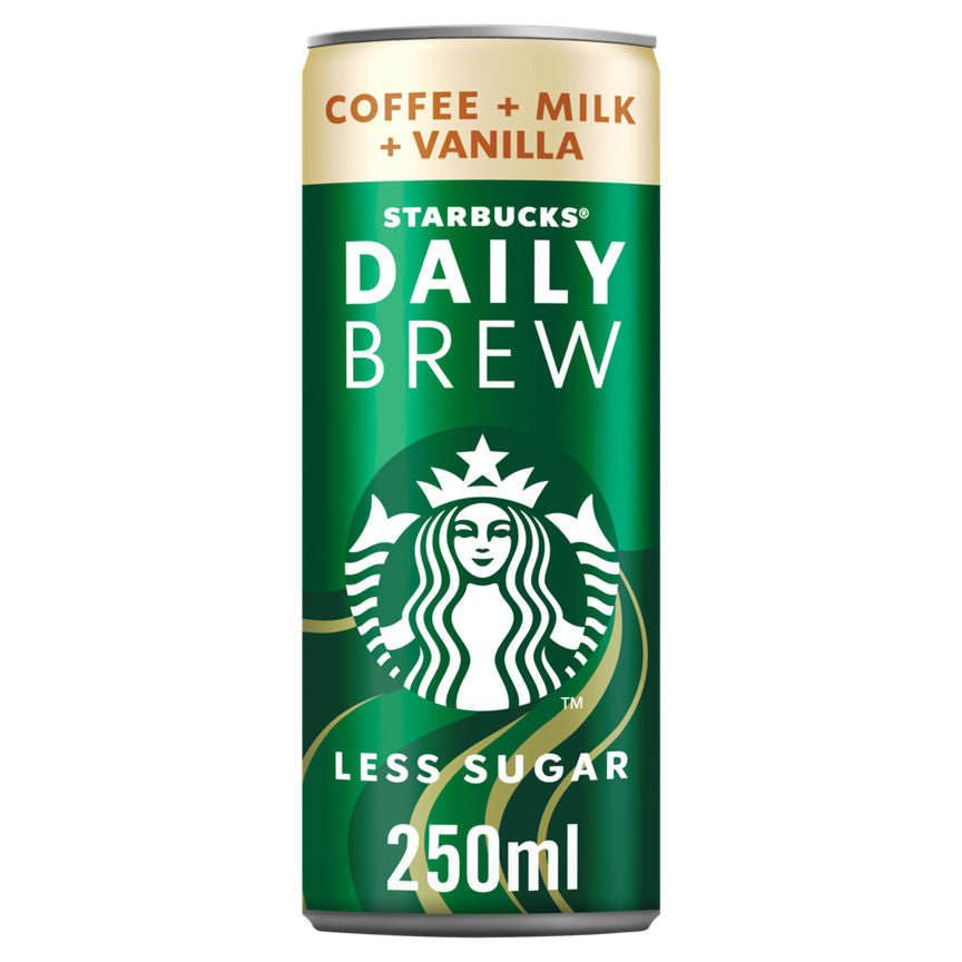 Starbucks Daily Brew Vanilla Flavour Iced Coffee with Milk GOODS ASDA   