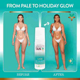 VeganTan self tan mousse dark 150ml, imported from the UK