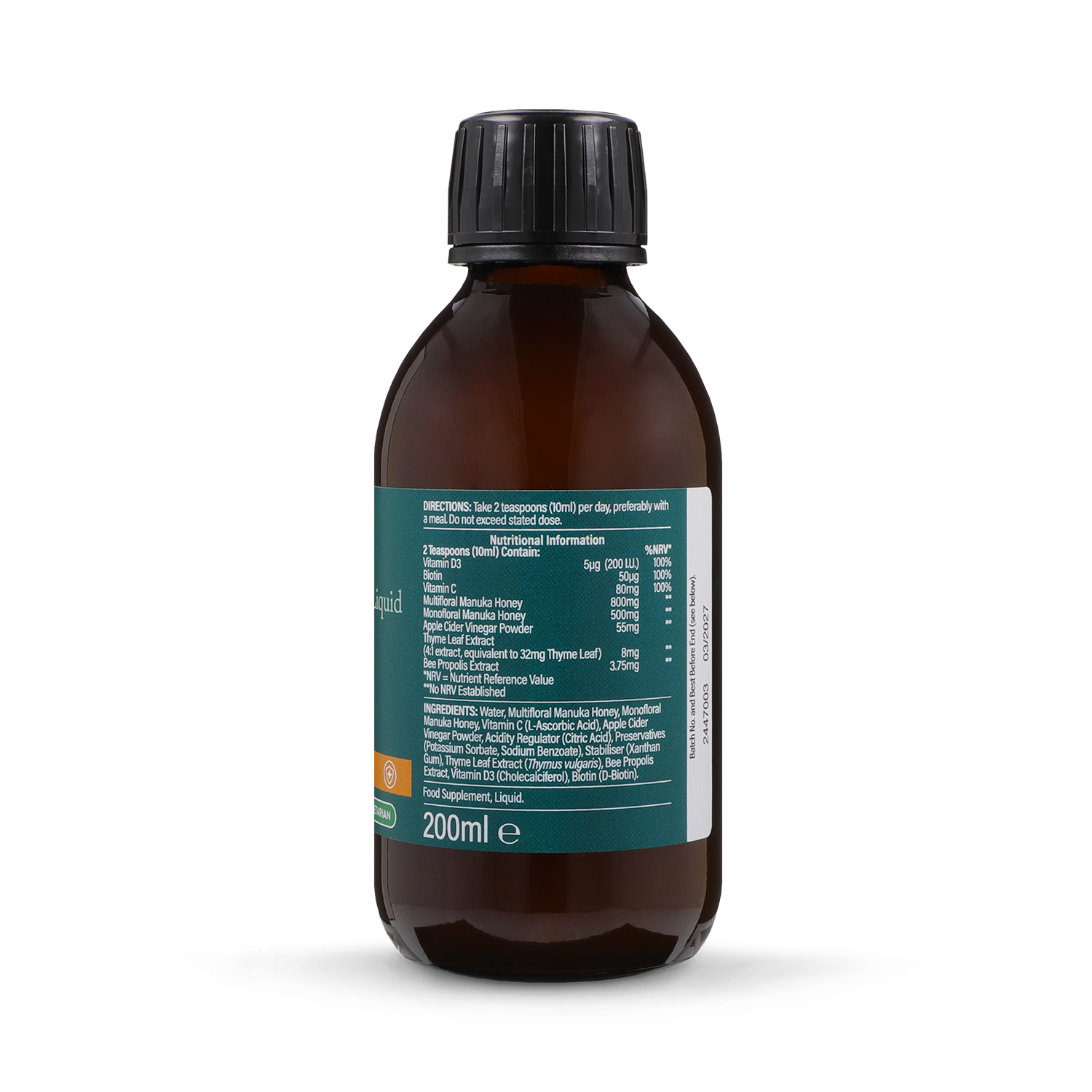 Holland Barrett Manuka Honey Tonic 200ml, imported from the UK