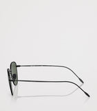 Giorgio Armani rounded square sunglasses metal frame, UK version