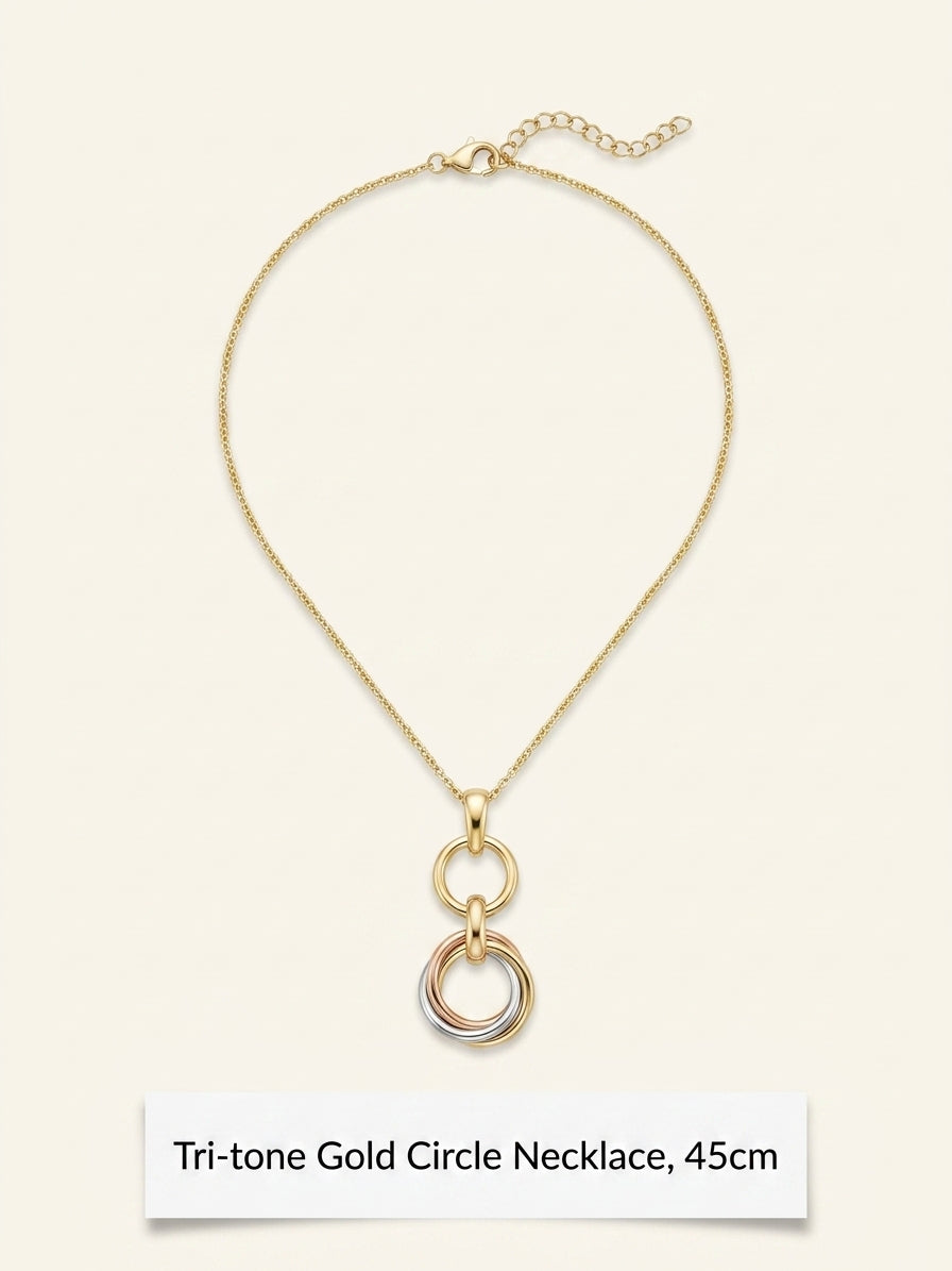 Cartier Trinity medium 18ct gold pendant necklace, imported from the UK