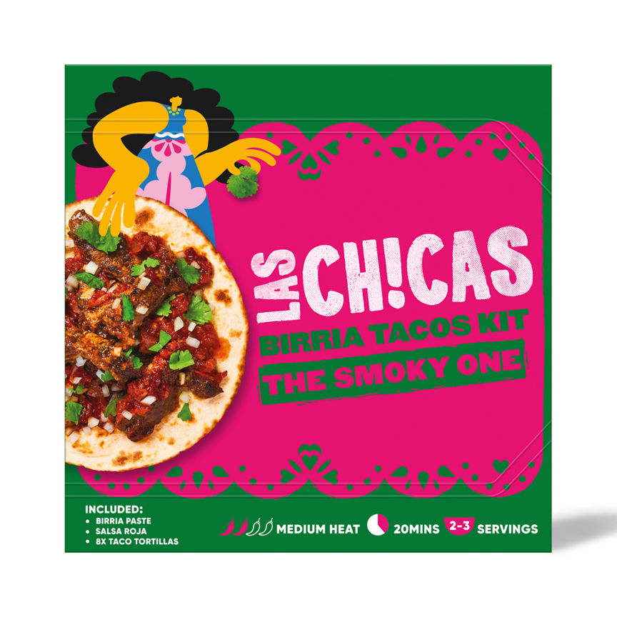 Las Chicas Birria Tacos Smoky Mexican Meal Kit 296g GOODS ASDA   