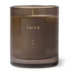 AMAN cedarwood and sage scented candle 250g - British product