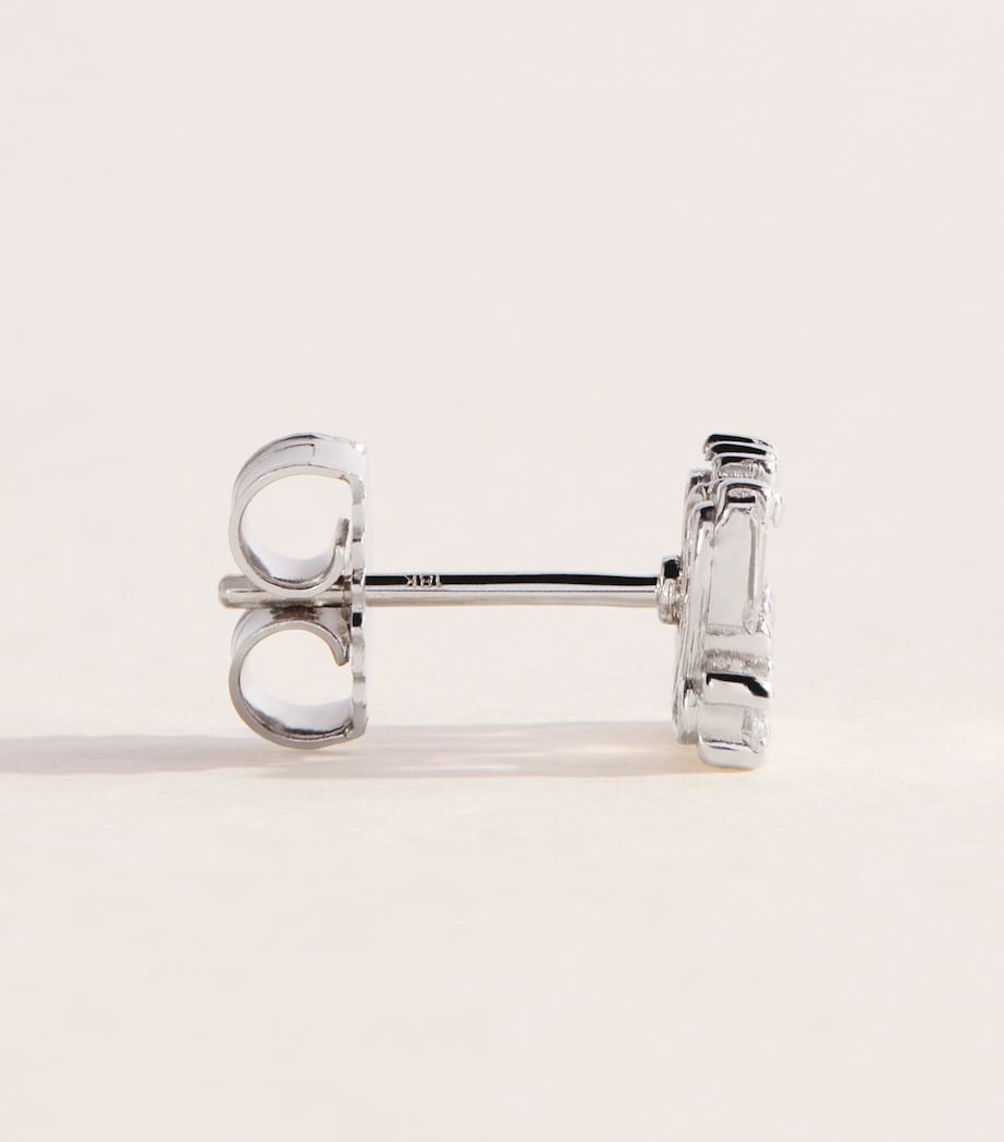 Suzanne Kalan white gold diamond stud earrings (British brand)