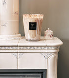 Baobab Collection White Pearls Pillar Candle 24cm - British product