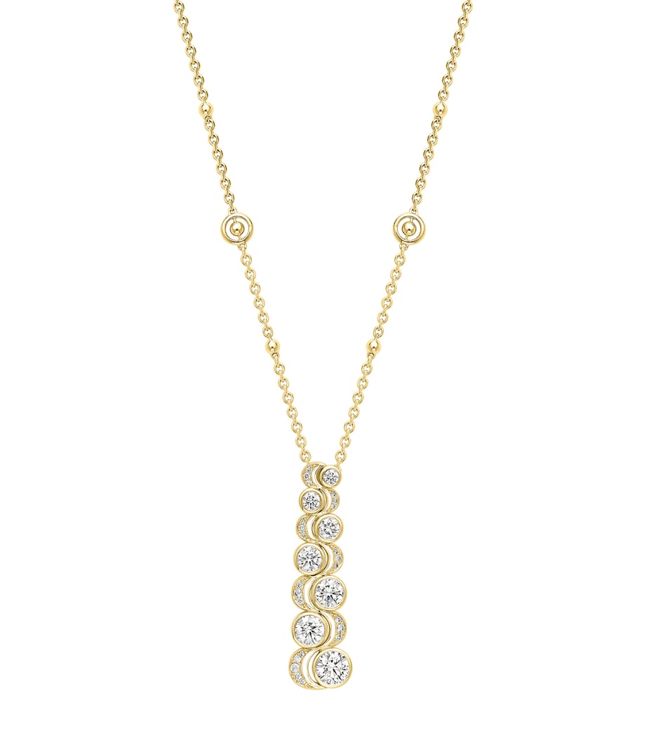 Boodles Over the Moon necklace 18k gold diamonds - British product