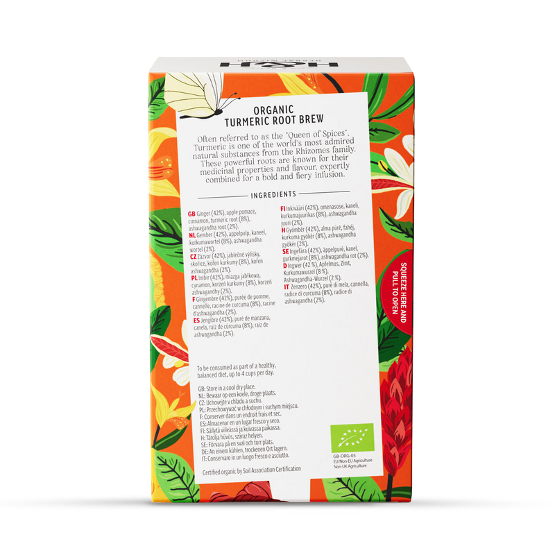 Heath & Heather Organic Turmeric Root Brew 20 tea bags, UK version
