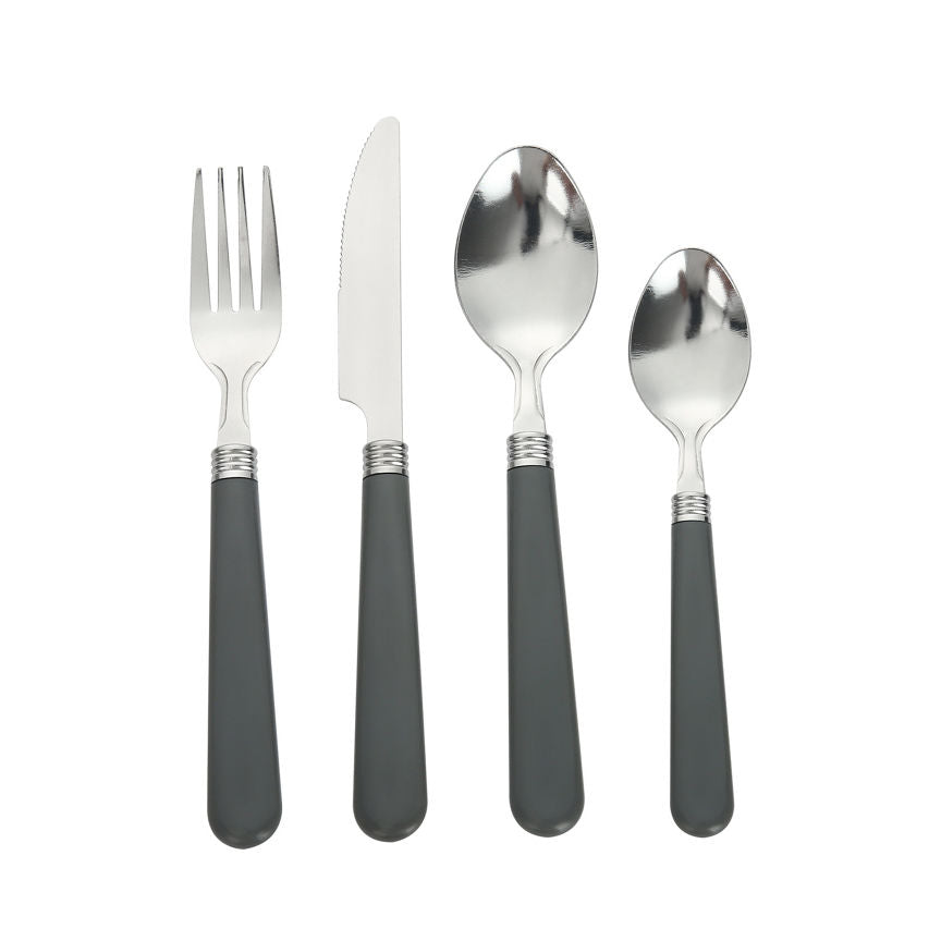 George Home Grey Handle Cutlery Set