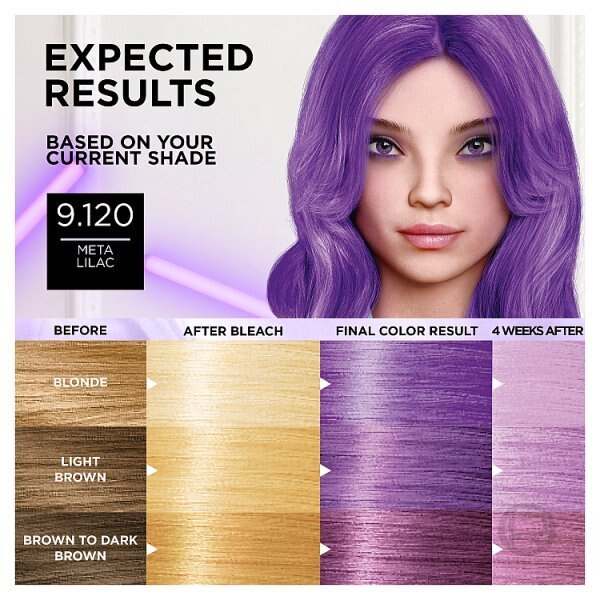 Preference Meta Vivids Semi-Permanent Hair Colour Lilac 9.12 GOODS Superdrug   