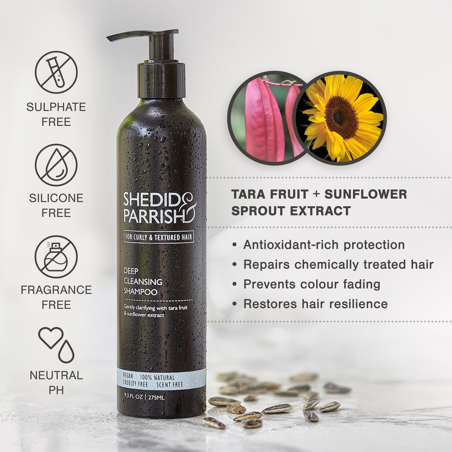 Shedid & Parrish deep cleansing shampoo 275ml - British product